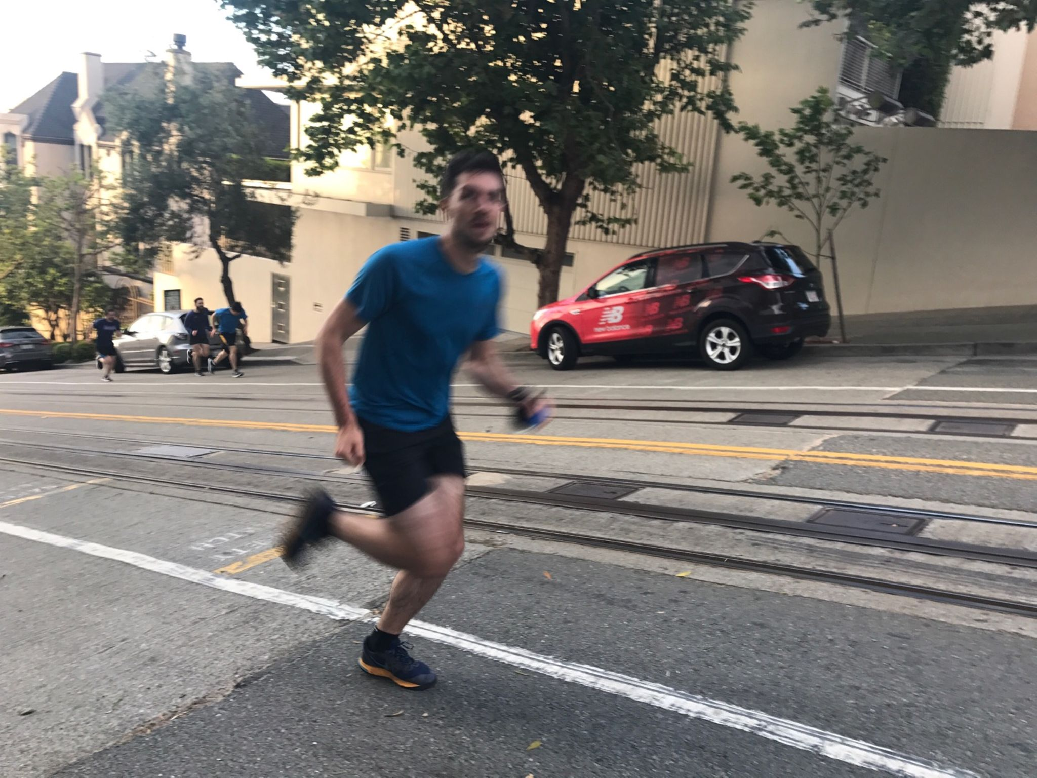 Finishing the race on Hyde street